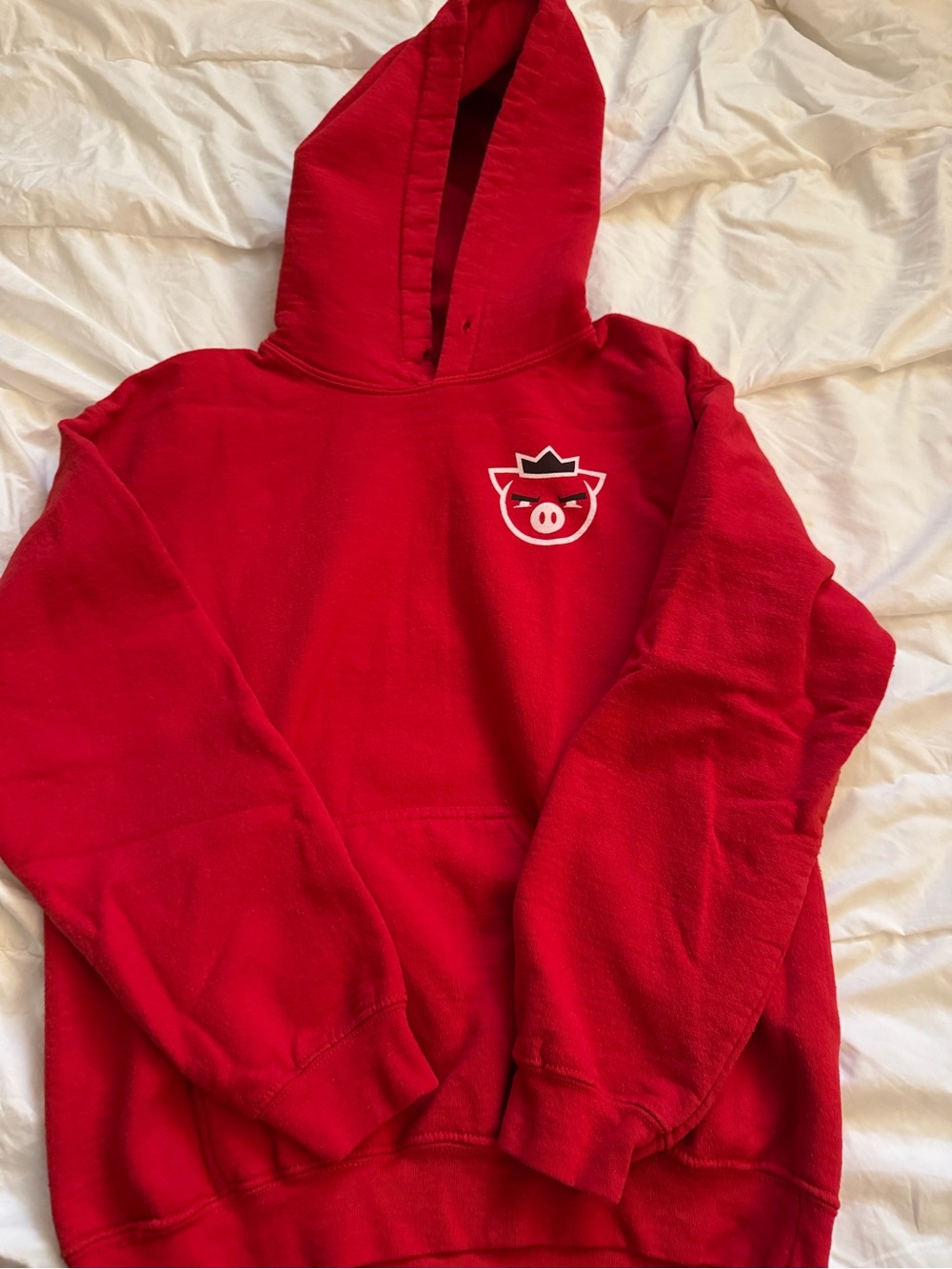 Red Pig Logo Hoodie techno blade
